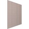 Ekena Millwork 94H x 1/4T Adjustable Wood Slat Wall Panel Kit w/ 1W Slats, Walnut contains 42 Slats SWW84X94X0250WA - alternate 5